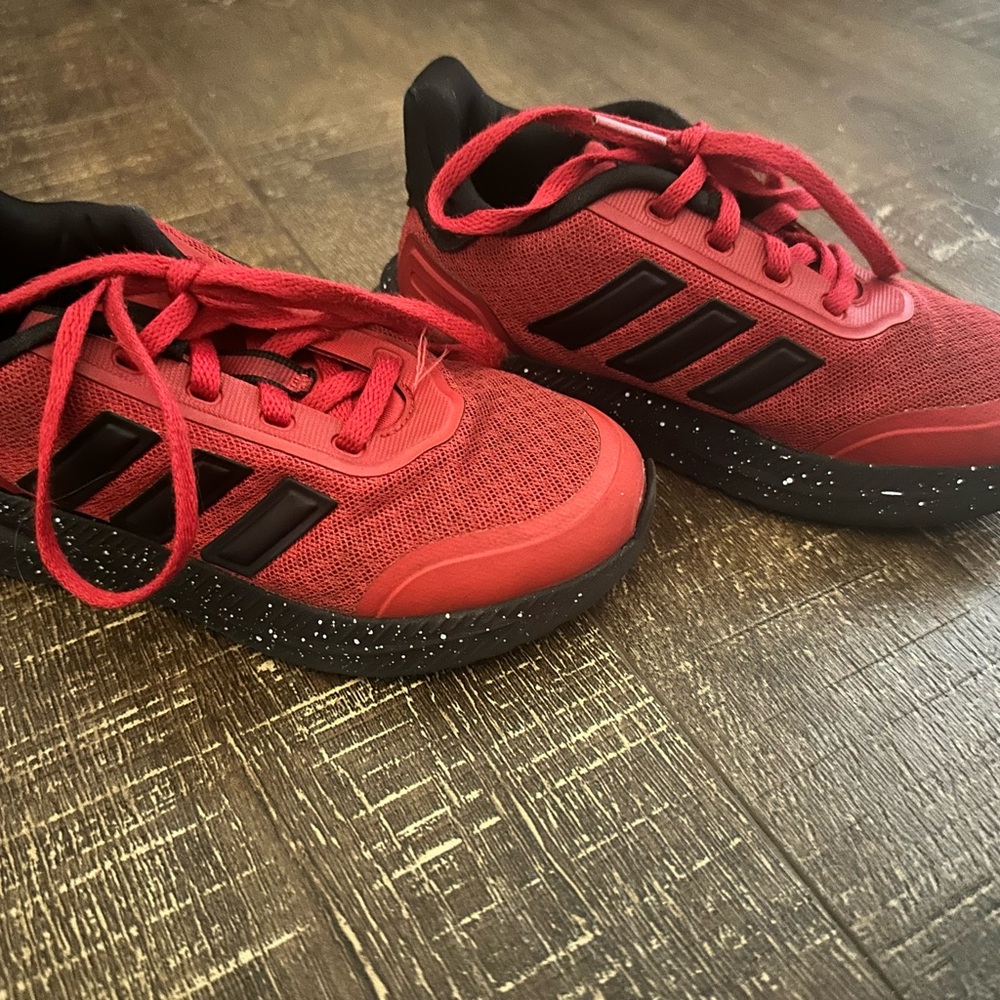 Adidas Kids 12C Red Sneakers